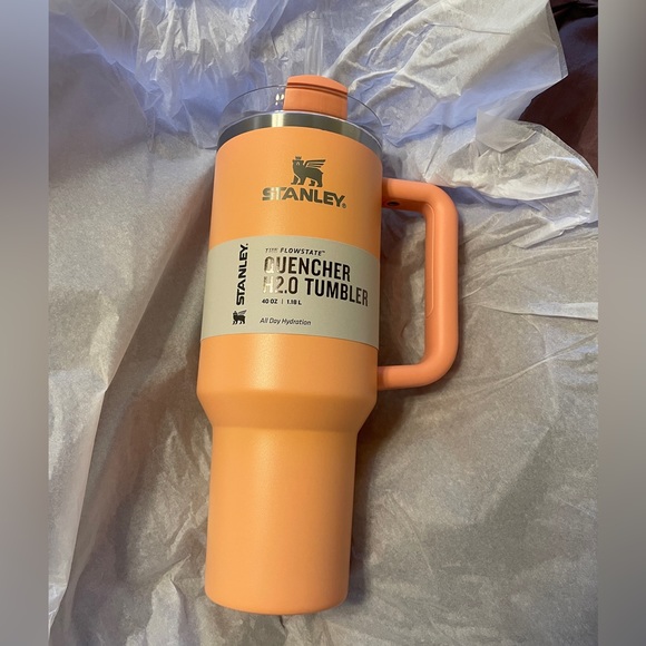 Stanley Flowstate Quencher Tumbler 40 oz Melon Handle Cup - Picture 3 of 6